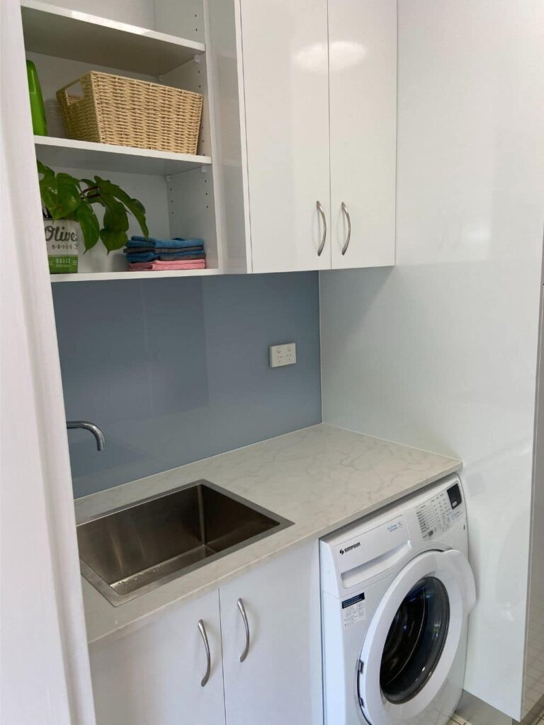 Beautiful & functional laundry cabinets to be proud of!